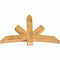 Ekena Millwork Alberta Rough Sawn Timber Gable Bracket, Western Red Cedar, 60"W x 40"H x 4"D x 6"F, 16/12 Pitch GBW060X40X0406ALB00RWR - alternate 2